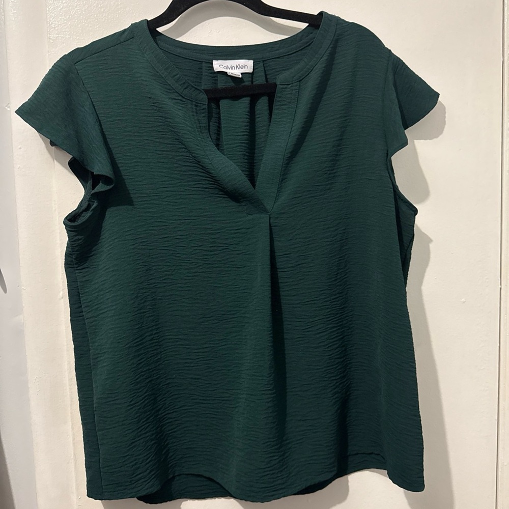 Calvin Klein Dark Green Blouse